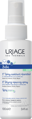 URIAGE  B&eacute;b&eacute; 1er Cu Zn+ Spray Ass&eacute;chant R&eacute;parateur Cheveux 100ml