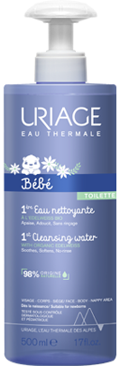 URIAGE  BEBE - 1&egrave;re Eau Nettoyante, 1L