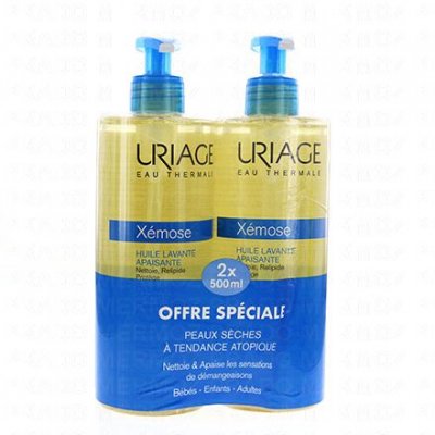 URIAGE  X&eacute;mose Huile nettoyante apaisante lot de 2*500ml