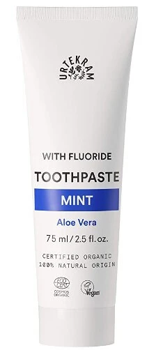 URTEKRAM  Mint Toothpaste Organic, with fluoride, 75 ml