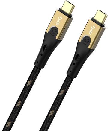 OEHLBACH USB 3.2 Gen1 (USB 3.0) USB-C m&acirc;le 3.00 m noir/or