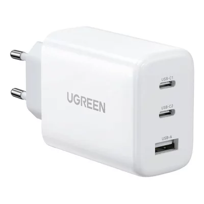 UGREEN USB-C Charger 65W USB C Charger (Power Supply) 3-Port PD Charger - Neuf