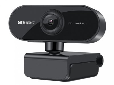 SANDBERG USB Webcam Flex - Webcam - couleur - 2 MP - 1920 x 1080 - 1080p - Focale fixe - audio - USB 2.0