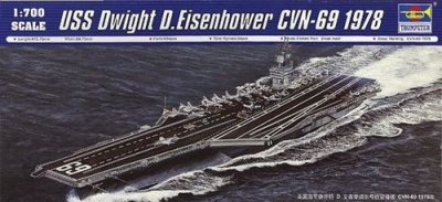 TRUMPETER Uss Dwight D. Eisenhower Cvn-69 1978- 1:700e - 