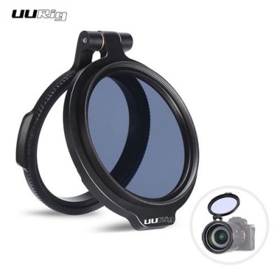  UURIG 49mm Syst&egrave;me de filtre rapide Objectif de la cam&eacute;ra Filtre ND Anneau adaptateur en m&eacute;tal 