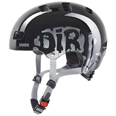 UVEX  Kid 3 Casque de v&eacute;lo pour Enfant, Dirtbike Noir, 55-58 cm