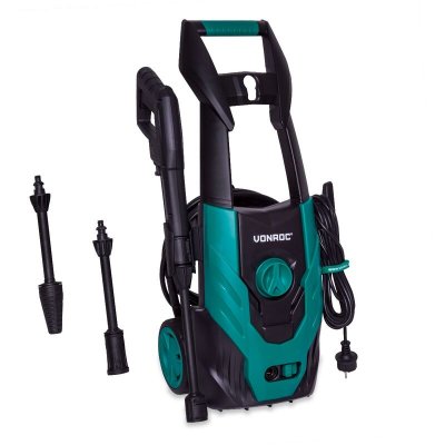 VONROC V14-1 nettoyeur haute pression 1400w - 110 bar, 390l/h, 50&deg; max. - 7 accessoires inclus