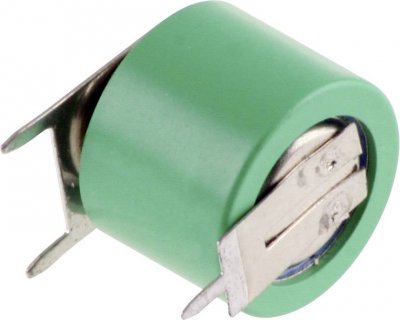  V2/40H-SLF ++/- Pile bouton rechargeable V 40H NiMH 43 mAh 2.4 V