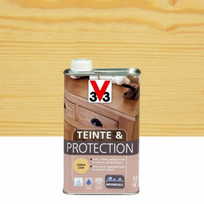 V33  Teinte & protection meubles et boiseries, Ch&ecirc;ne clair 0,5L