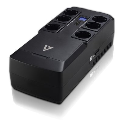 V7  Ups1dt750-1e Ups Noir One Size / EU Plug