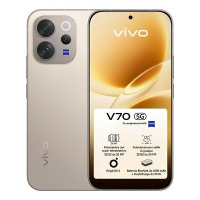 VIVO V70 16,7 cm (6.59"") Double SIM Android 16.0 5G 8 Go 512 Go 6500 mAh Gris