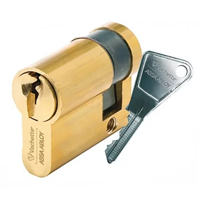 VACHETTE  - Demi cylindre laiton pour porte de garage 30x10