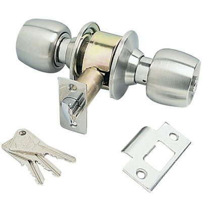 VACHETTE  - Serrure tubulaire s&ucirc;ret&eacute; V58 Inox 304 satin&eacute;