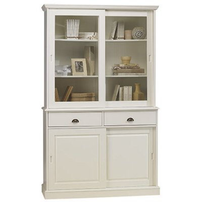 Vaisselier Blanc - Biblioth&egrave;que Blanche 4 Porte&hellip;