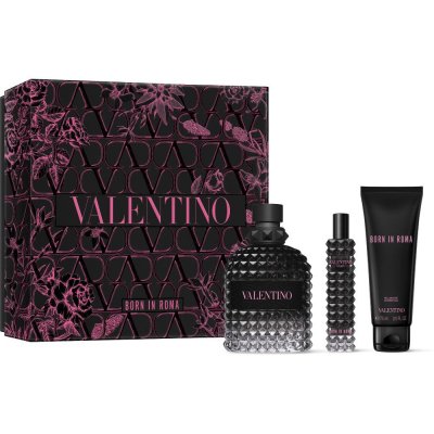 Valentino - Coffret Born In Roma Uomo Eau De Toilette 100ml, Gel Douche & Format Voyage