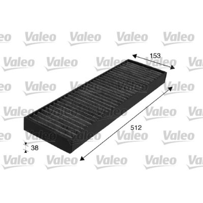 VALEO  698713 Cabin Air Filter COMBINED with Active Carbon