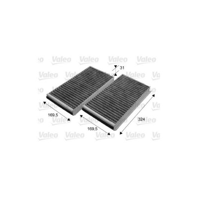 VALEO  698864 Cabin Air Filter COMBINED with Active Carbon