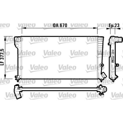 VALEO  731744 Radiateur, refroidissement du moteur