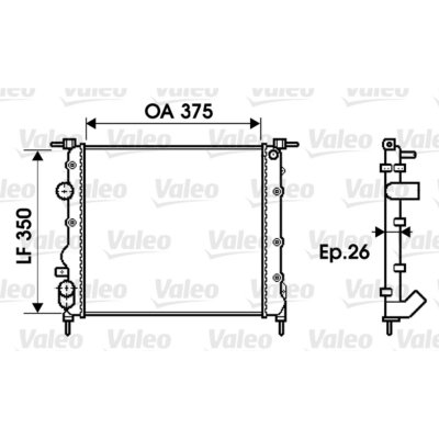 VALEO  732338 Radiateur, refroidissement du moteur