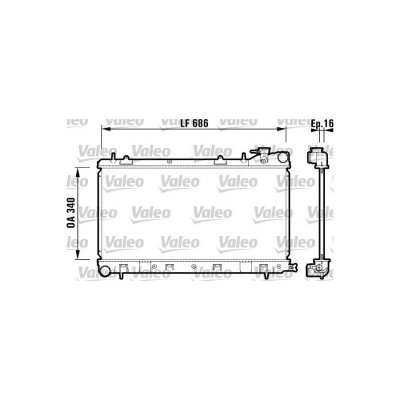 VALEO  732410 Radiateur, refroidissement du moteur
