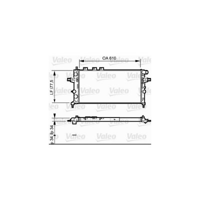 VALEO  732550 Radiateur, refroidissement du moteur