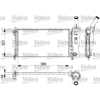 VALEO  732578 Radiateur, refroidissement du moteur
