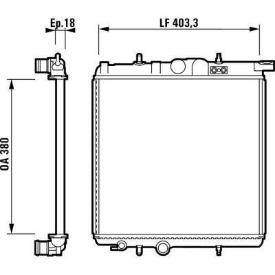 VALEO  732885 Radiateur, refroidissement du moteur