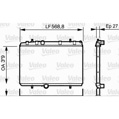 VALEO  734338 Radiateur, refroidissement du moteur