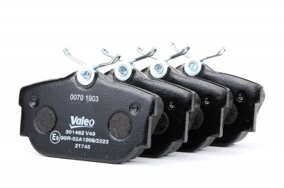 VALEO  Jeu de plaquettes de frein arri&egrave;re 301482