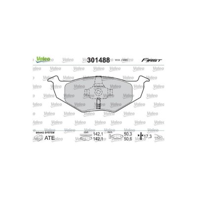 VALEO  Jeu de plaquettes de frein avant 301488
