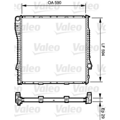 VALEO  Radiateur moteur pour BMW: X5 (Ref: 734896)