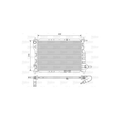 VALEO  Radiateur moteur pour CHEVROLET: Matiz, Spark (Ref: 701598)