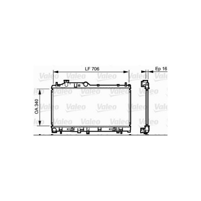 VALEO  Radiateur moteur pour SUBARU: Legacy (Ref: 735212)