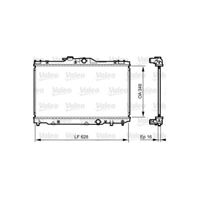 VALEO  Radiateur moteur pour TOYOTA: Yaris, Corolla (Ref: 735415)