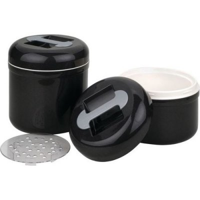 GENERIQUE Valira 6212/114 seau &agrave; gla&ccedil;ons isotherme noir/gris m&eacute;tal 2,5 l