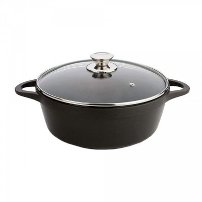 VALIRA  cocotte 20 hte black induct.fonte alu*4140