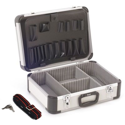 PEREL Valise &agrave; outils en aluminium - 460 x 330 x 165 mm - 25 l