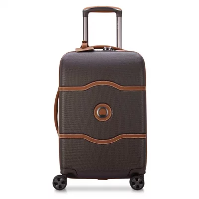 DELSEY Valise Cabine Trolley  Chatelet Air 2.0 4 roues 55 cm Chocolat