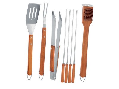SOMAGIC Valise de 8 accessoires pour barbecue en inox