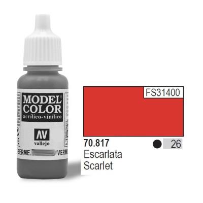 GENERIQUE Vallejo acrylic model color - scarlet - val817 vall-70817