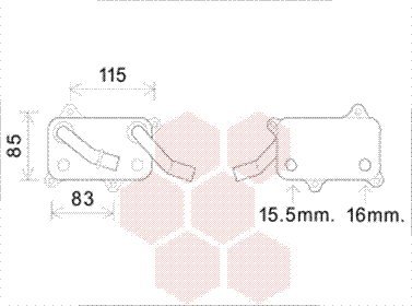 VAN WEZEL  - Radiateur d'huile 30003555 - R&eacute;f. 30003555