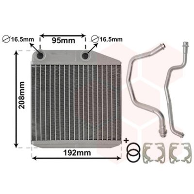 VAN WEZEL  Radiateur de chauffage 17006313