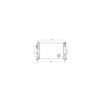VAN WEZEL  Radiateur moteur pour ALFA ROMEO: Giulietta (Ref: 01002119)