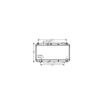 VAN WEZEL  Radiateur moteur pour TOYOTA: RAV4 (Ref: 53002348)