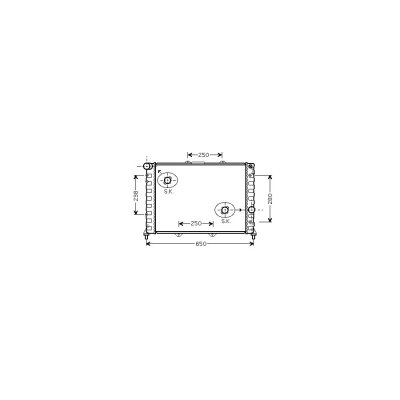 VAN WEZEL  - Radiateur refroidissement moteur 01002091 - R&eacute;f. 01002091