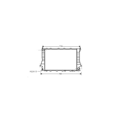 VAN WEZEL  - Radiateur refroidissement moteur 03002083 - R&eacute;f. 03002083
