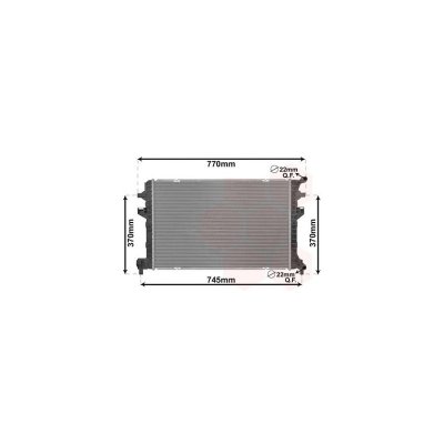 VAN WEZEL  - Radiateur refroidissement moteur 03012705 - R&eacute;f. 03012705