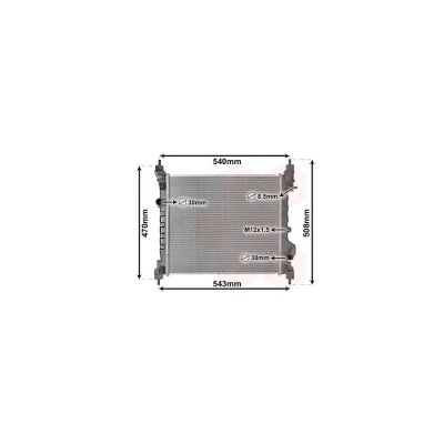 VAN WEZEL  - Radiateur refroidissement moteur 08012702 - R&eacute;f. 08012702