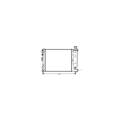 VAN WEZEL  - Radiateur refroidissement moteur 09002077 - R&eacute;f. 09002077
