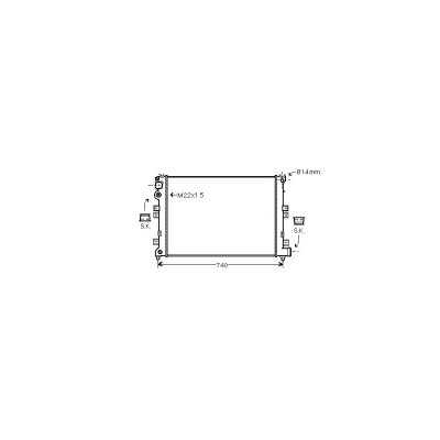 VAN WEZEL  - Radiateur refroidissement moteur 09002089 - R&eacute;f. 09002089